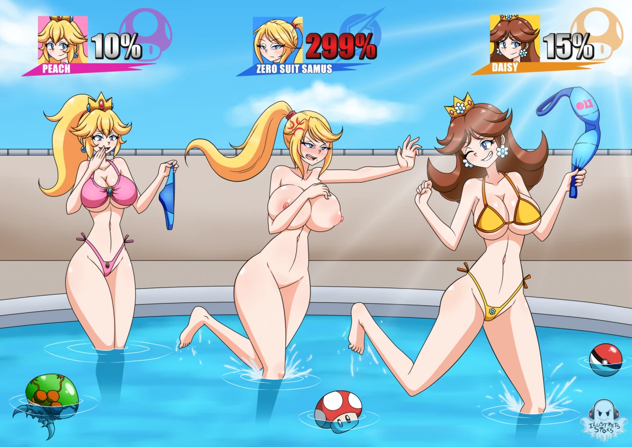 metroid-creatureprincess-daisyprincess-peachsamus-aran