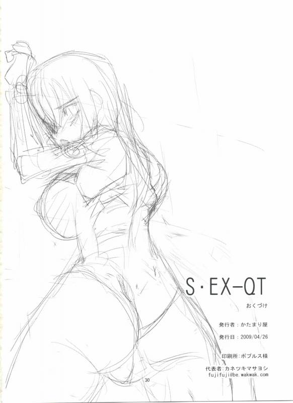 (COMIC1☆3) [Katamari-ya (Shinama, Kanetsuki Masayoshi)] S.EX-QT (Sora wo Kakeru Shoujo)_29