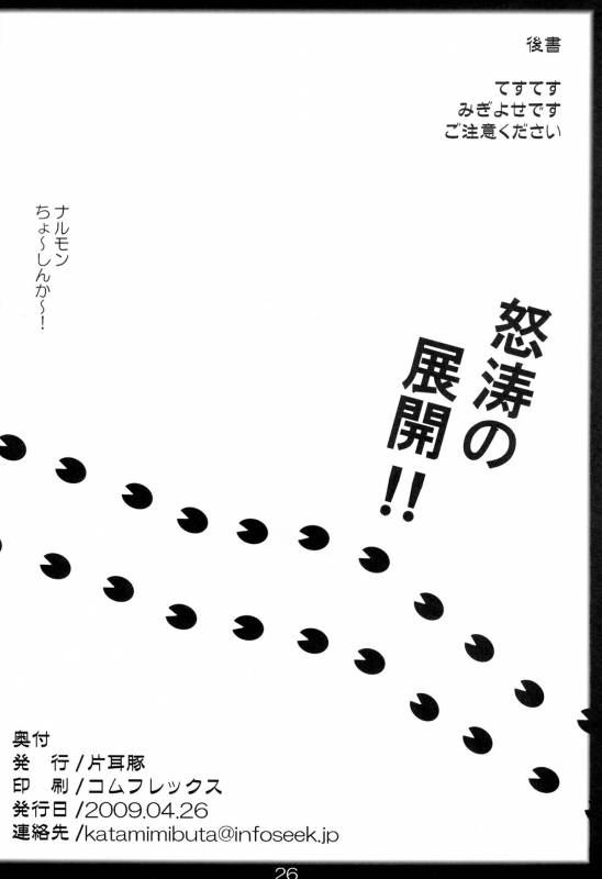 (COMIC1☆3) [Katamimi Buta (Kan Koromoya)] NaruxMon (Monster Hunter)_25