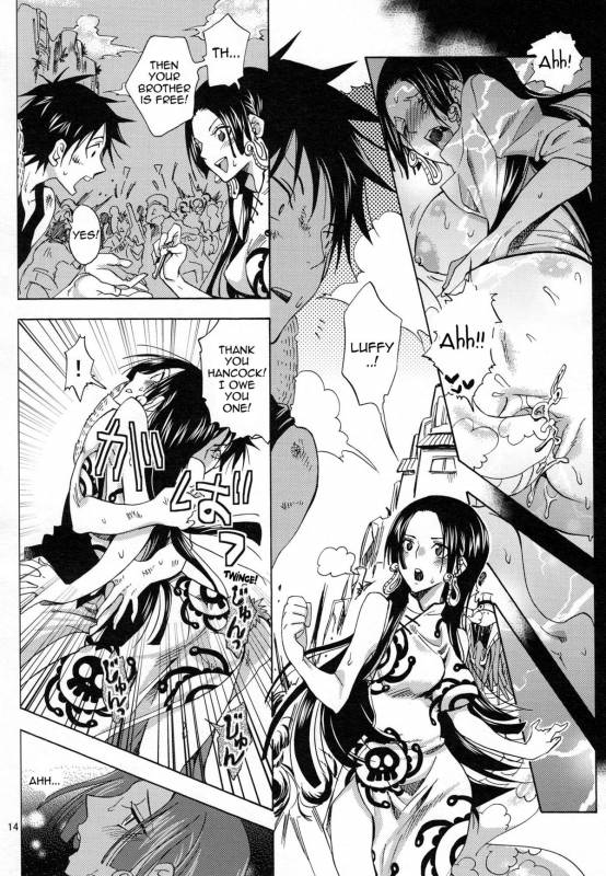 (COMIC1☆4) [Kurione-sha (YU-RI)] Hebihime-sama Goranshin desu! 3 (ONE PIECE) [English] {doujin-moe.us}_12