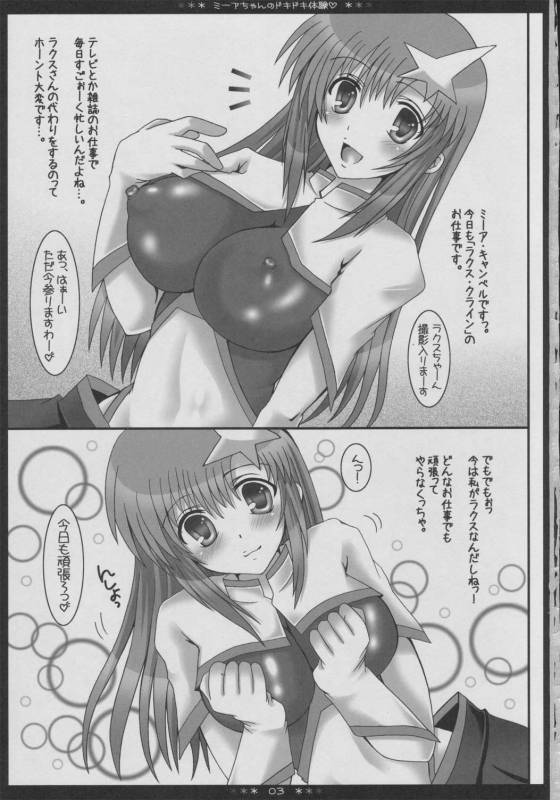 (Comic Castle 2005) [HAPPY WATER (Kizaki Yuuri)] Meerchan no DOKIDOKI taiken (Gundam SEED DESTINY)_01