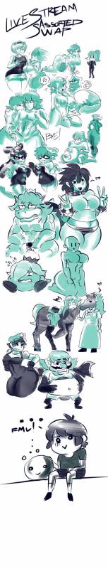 onatamy rose+bowser+callie (splatoon)+eleka+epona+kirby+kraid+luma+malon+marie (splatoon)+princess daisy+princess peach+princess rosalina+samus aran+sonic the hedgehog+squid