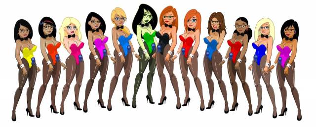 fnbmanann possible+bonnie rockwaller+hope (kim possible)+jessica (kim possible)+kimberly ann possible+marcella (kim possible)+monique+shego+tara (kim possible)+vivian porter+yori+zi