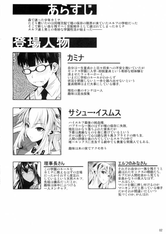 (C88) [Shoot The Moon (Fuetakishi)] High Elf × High School Haku_02