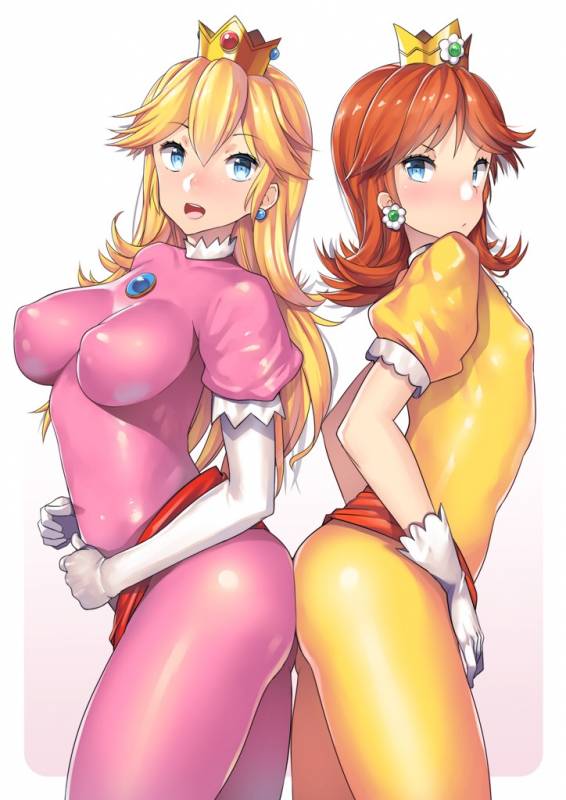 princess daisy+princess peach