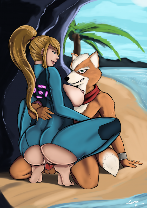 fox mccloud+samus aran