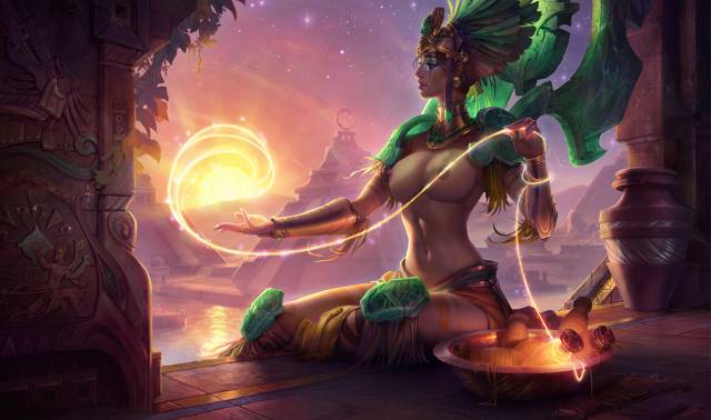 karma (league of legends)+sun goddess karma