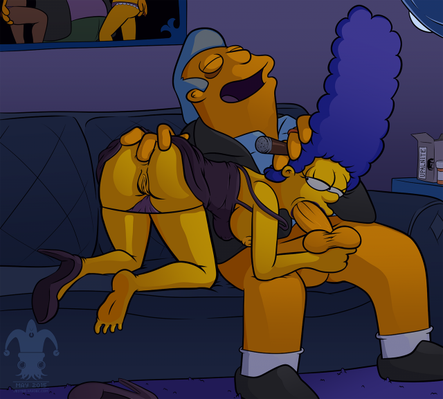 fat tony+marge simpson