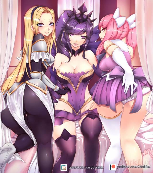 dark elementalist lux+elementalist lux+luxanna crownguard+star guardian lux