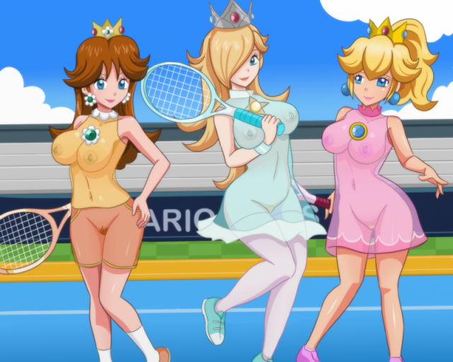 princess daisy+princess peach+princess rosalina