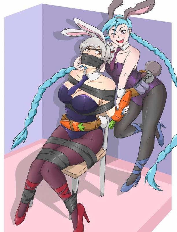 jinx (league of legends)+riven