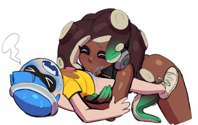 inkling+marina (splatoon)+octoling