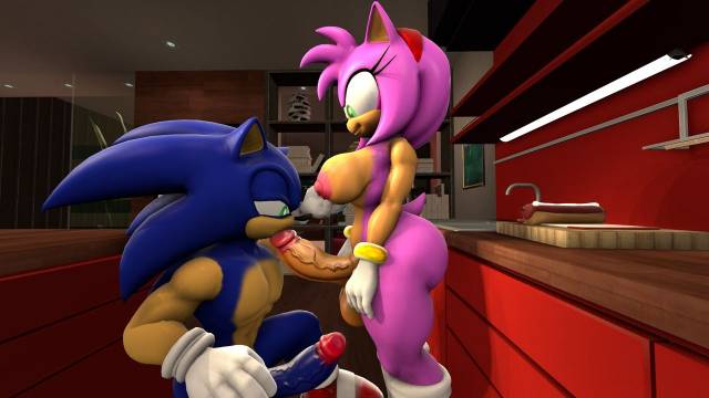 amy rose+sonic the hedgehog